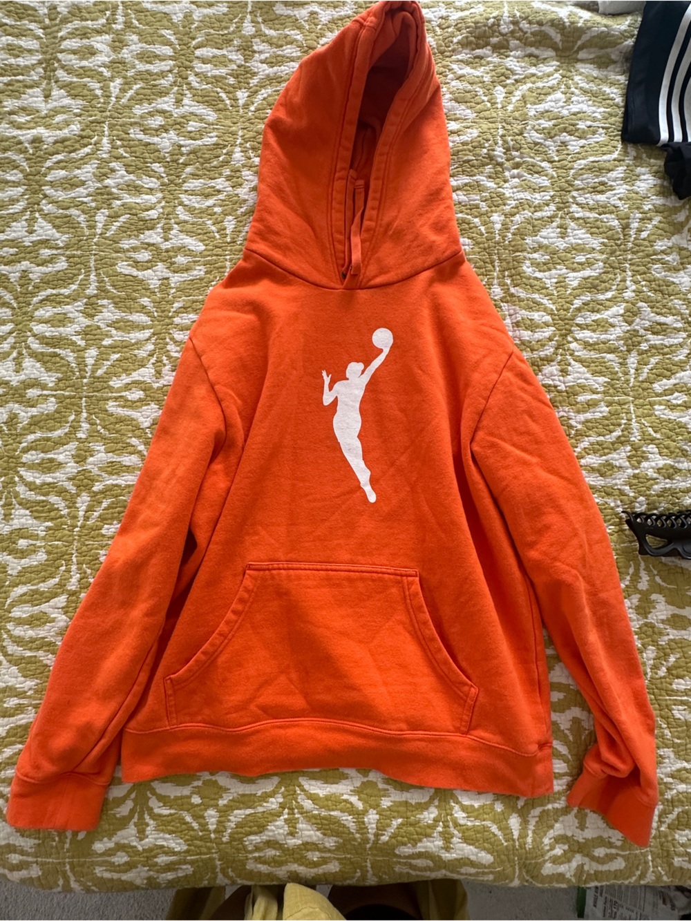 Fanatics WNBA Orange Pullover Hoodie with White Graphic